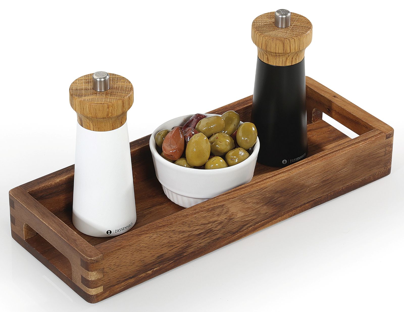 059236a Servírovací podnos 40x15x4,5 cm akátové dřevo Zassenhaus (5)